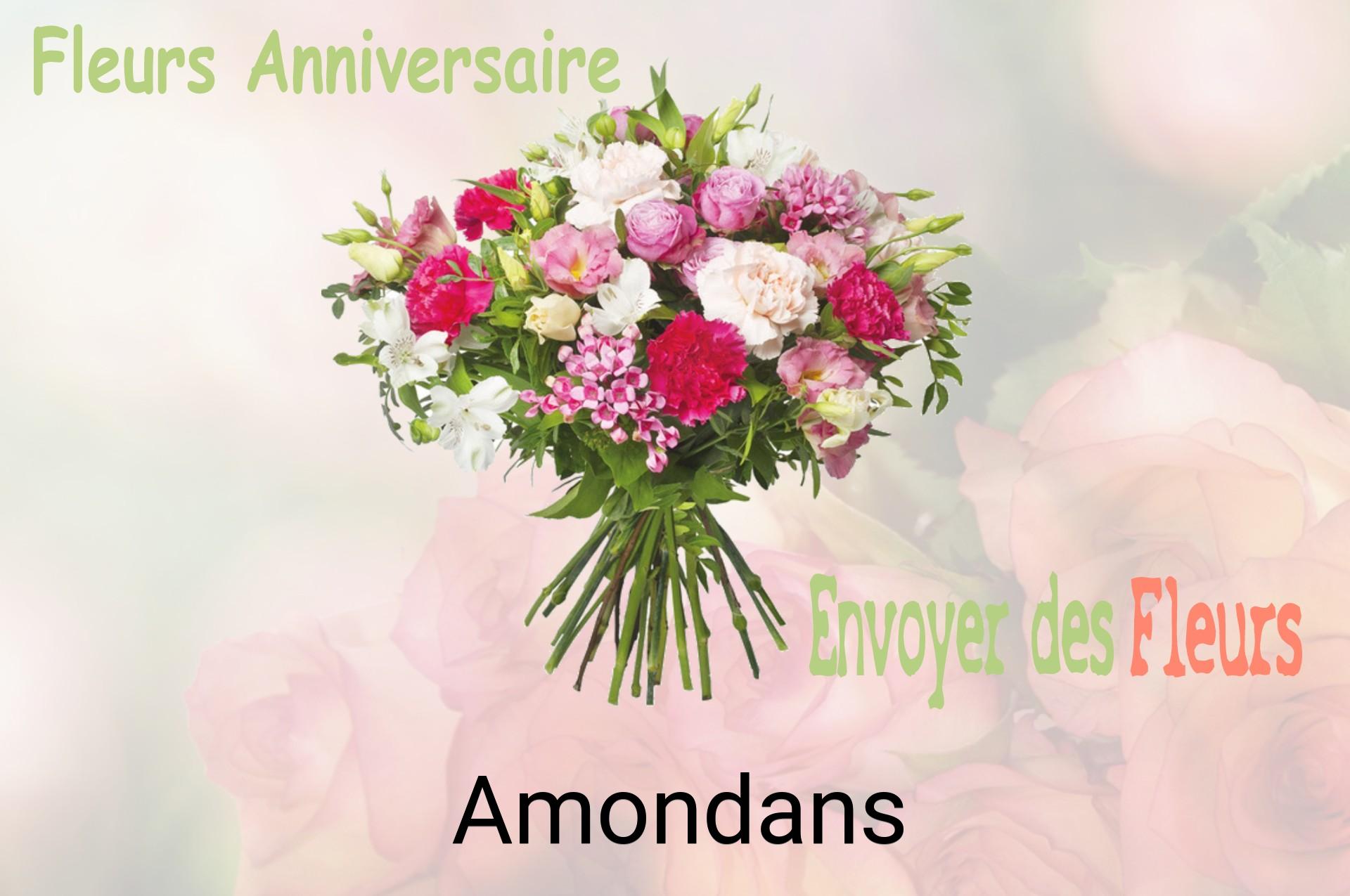 Bouquet de fleurs d’anniversaire livré à Amondans